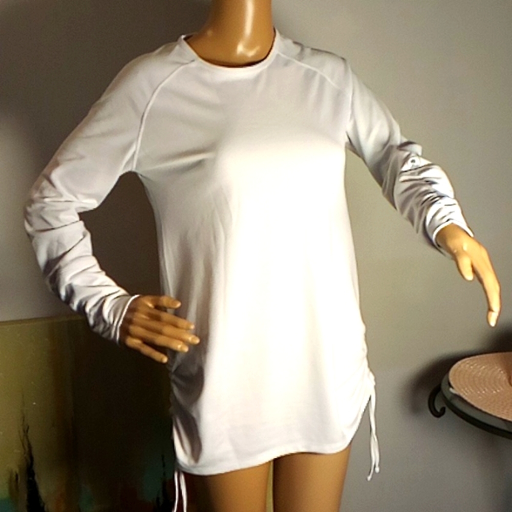 Women's White Long Sleeve EMS Techwick Top